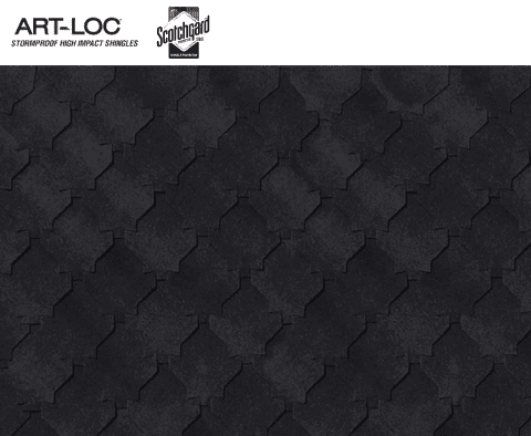  Art-Loc Shingles Charcoal Black color 